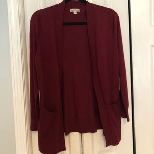 Wine Red Cardigan